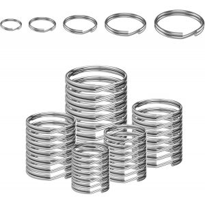 Kal-100 Ensemble De Trousseau | 5 Tailles (15/20/25/30/35 Mm) Accessoires De Porte-Cl&eacute;s De Bricol - Neuf