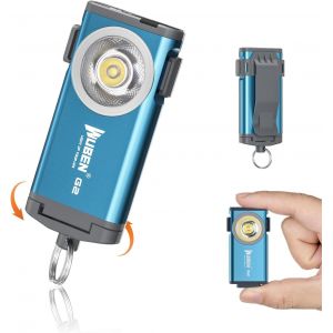 Tianyi-G2 Mini Lampes De Poche, Torche Porte-Cl&eacute;s 500 Lumens Rechargeable, 5 Modes - Edc Lampes De Poche Led Avec Pince, Pour Voyage, Marche, Recherche, Randonn&eacute;e - Neuf