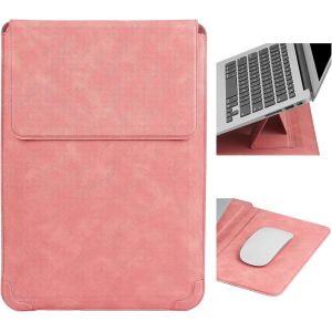 acdsgd-tui pour Laptop 15,6 16 Pouces avec Support - Adapt&eacute; &agrave; MacBook Pro 16 2025 & 2021/ASUS Vivobook 15/Huawei MateBook D15/MacBook Pro 15/Galaxy Book Flex 15,15-16'' Laptop Cover,Rose - Neuf