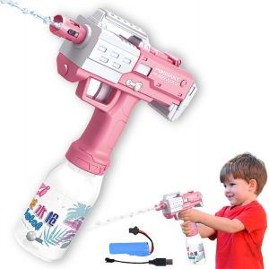 Pistolet À Eau Automatique, Pistolet Eau Electrique, Pistolet A Eau Puissant, Pistolet À Eau Longue Portée, Jeu De Tir De La Piscine En Extérieur Jouets, Pour Été Piscine Fête Plage (Rose) - Neuf