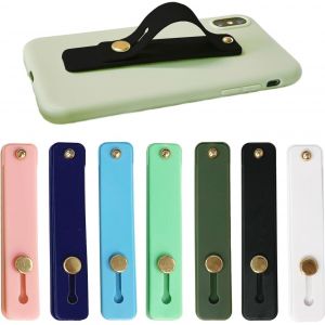 CMJAAGUR-Support Push Pull En 7 Parties, Poignée De Téléphone Fixée À L'Arrière, Support Coulissant, Support De Téléphone En Silicone, Support De Téléphone (7 Couleurs)[M398] - Neuf