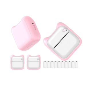 Mini imprimante thermique sans fil de poche Bluetooth - Rose - Neuf