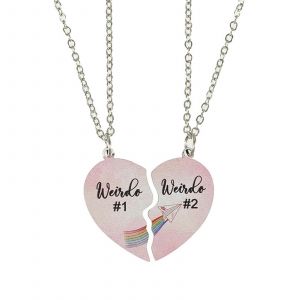 Coeur Couture Pendentif Amis Colliers &Eacute;tranges Colliers &Eacute;l&eacute;gants Pour Femmes - Neuf