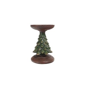 1pc Medium Vintage Arbre De No&euml;l D&eacute;tenteur De La Bougie, De L'artisanat, Ornement - Neuf