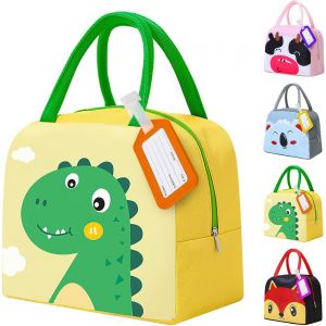 MEVRONISSHOP-Sac Bento &eacute;cole, Sac Repas Lunch Box 5l, Sac d'isolation Thermique, Petit Sac Isotherme Pique-nique Enfants, Dinosaurio (Dinosaurier) - Neuf