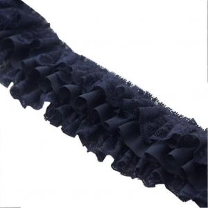 Accessoires De Couture D&eacute;coration Garniture Professionnelle Garniture Jupe Fait &Agrave; La Main Bricolage Fleur Volant Col Pliss&eacute; V&ecirc;tement (1pc,Noir) - Neuf