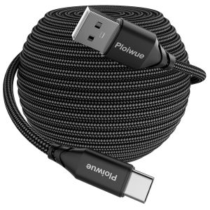 C&acirc;ble De Charge Usb C De 3 M De Type C - Charge Rapide 3 A - En Nylon Tress&eacute; - Convient Pour Samsung Galaxy S22 S21 S20 S10 S8 A12 A20 A21S A40 A51 A70 Huawei P30 P20 Google Pixel [CAB9162419] - Neuf