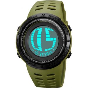 Eryi-Montre Homme Led Digital Alarma Chronomètre Date Affichage Unique 50m Etanche Outdoor Militaire Montre Bracelet Plastique Et Caoutchouc - Neuf