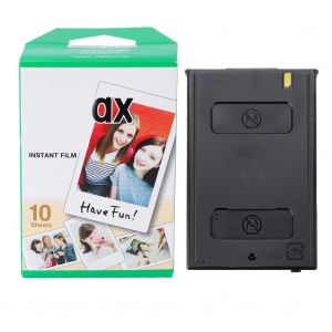 Mini film a bords blancs, 10 feuilles pour Fuji mini 8/7s/25/50/90 - Neuf