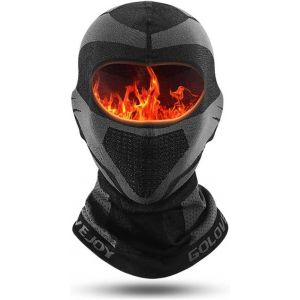 Cagoule Face Cou Masque,Montagne Moto Masque Facial Respirant,Couvre-Cou Pour Sports D'hiver,Masque Facial Coupe-Vent-Taille Unique-Noir - Neuf
