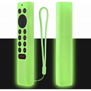 Silicone Protective Case For Nvidia Shield Pro/4K Hdr Tv Remote Control, Cover Case For Nvidia Remote Control, Non-Slip, Anti-Shock, Washable (Bright Green) - Neuf