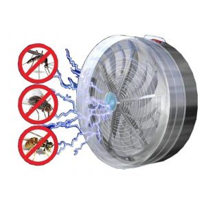 Lampe Anti-Moustiques Solaire Uv Avec Batteries Rechargeables - Neuf