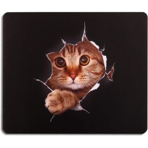 KALANKA-Tapis de Souris en Forme de Chat - Amusant - avec Motif - 240 x 200 mm - Neuf