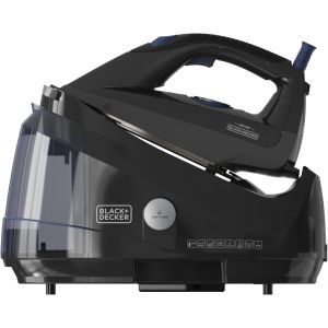 MEVRONISSHOP-Black+Decker - Centrale vapeur BXSS2600E + 2600W | 7 bars | Vapeur antimicrobienne | R&eacute;servoir extractible 1,5 L | Vapeur continue 130 g/min | Anti-calcaire & verrouillage | Mode ECO | A - Neuf