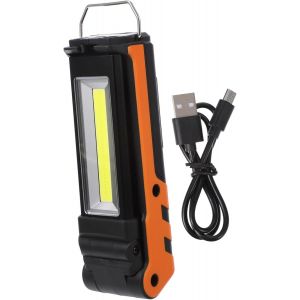 Lampe De Travail Led Usb Rechargeable Portable Avec Rotation Multi Angle Lampe Torche De Poche Magnétique Pour Secours Camping Et Maintenance - Neuf