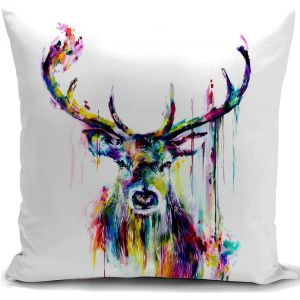 Tianyi-Housse De Coussin Canape Cerf Decoration Salon Cadeau Femme Housse Coussin Pour Canapé 45x45 Cm Chambre Deco Exterieur Decoratif 40 X 40 Cm - Neuf
