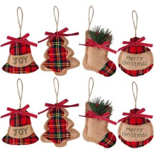 Arbre De No&euml;l Pendentif 8 De D&eacute;coration De No&euml;l Ornement De Bell/Arbre De No&euml;l/Stockage/Formes De Balle Pour Les Arbres De No&euml;l Pendentif Cloche De F&ecirc;te De Vacances De D&eacute;coration De Bell D&eacute;coration - Neuf