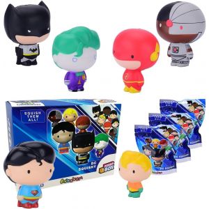 PATA-Funny Box DC Squishy Heroes, Jeux pour Enfants 3 pi&egrave;ces, Jouets Squishy Anti-Stress, id&eacute;es Cadeaux Enfants, Vous Pouvez trouver des Super-h&eacute;ros comme Superman, Flash, Joker et Cyborg - Neuf