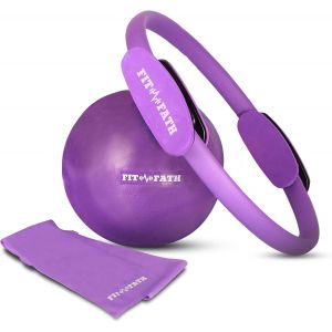 Mevronisshop-Anneau Pilate-Cercle Pilate-Accessoire Yoga-Ballon Gymnastique-Bande De R&eacute;sistance-Elastique De Force-Fitness- Sport-Musculation-M&eacute;ditation-Bien &Eacute;tre-Sant&eacute;-Muscle P&eacute;lvien-P&eacute;rin&eacute; - Neuf
