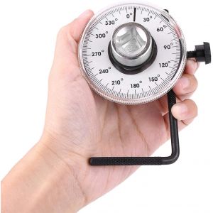 MEVRONISSHOP-Jauge d'Angle de Couple 1/2', Cle Dynamometrique Pouce Jauge de Serrage de Torsion Gauge Angulaire Couples 360 &iquest;&iquest;Degr&eacute;s R&eacute;glable Outillage Mecanique Auto Entra&icirc;nement Indicateur - Neuf