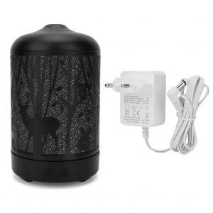 Humidificateur portable de bureau 100 ml, diffuseur de lumiere coloree pour chambre a coucher, brumisateur d'air, prise 110-240 V EU - Neuf