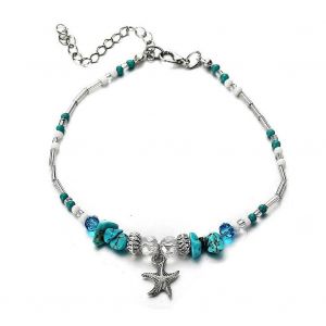 Bracelet De Cheville Boh&egrave;me En Perles Pour Femme, Cha&icirc;ne De Jambe &Agrave; Pompon Rond, Accessoire De Bijou De Pied D'&eacute;t&eacute; Q7r1, Bijoux De Pied Vintage - Neuf