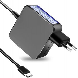 KALANKA-65W Chargeur USB C Alimentation Ordinateur Portable pour Lenovo, HP, Dell, ASUS, Acer, Samsung,Secteur Type C Google Chromebook, Huawei Matebook AC Adaptateur - Neuf
