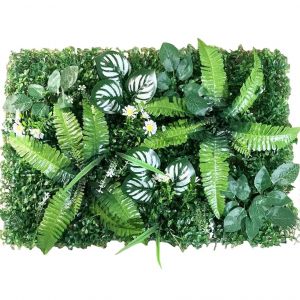 Panneaux Muraux Vegetaux Artificiels, 40 X 60 Cm, Mur Vegetal, Decoration Verte Realiste - Neuf