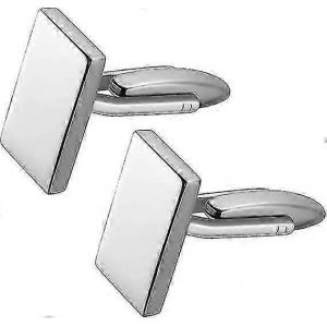 Boutons De Manchette Boutons De Manchette Classiques Chemise Pour Homme Boutons De Manchette Rectangle Manches Boutons Boutons De Manchettesilver1pair - Neuf