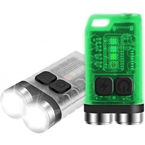 V3 Mini Lampe De Poche Led, Lampe De Poche Porte - Clés 900 Lumens Avec Lampe Uv, 10 Modes, Base Magnétique, Étanche Ip65, Pour Le Camping En Plein Air - Neuf
