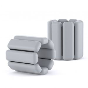 Bracelet Leste En Silicone Pour Poignets Et Chevilles, Ideal Pour Le Fitness, La Natation, Le Yoga, Le Sport, Pour Hommes Et Femmes, 1 Paire, 900 G Environ, Gris - Neuf