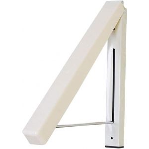 LETNERNY-Porte Cintre Mural Pliable, Porte Manteau Rétractable, Multifonctionnel Etendoir Cintre Invisible Crochet Porte Manteau Mural En Acier Inox Cintre Muraux Pour Balcon, Hôtel, Salle De Bain, C - Neuf