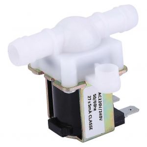 Électrovanne électrique en plastique G3 / 8 OD12mm Interrupteur de débit d'entrée d'eau normalement ferméAC220V / 240V - Neuf