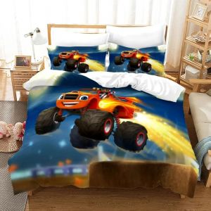 Parure De Lit Monster Jam Pour Lit Simple, Double, Double, Queen Et King Size. Parure De Lit Monster Jam F1 Pour Chambre D'adolescent, Housse De Couette, Anime - Neuf