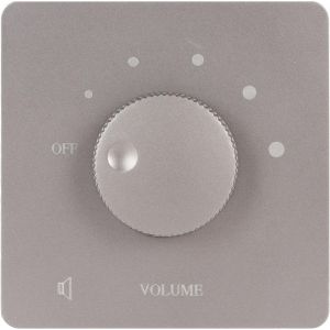 Contr&ocirc;le de Volume Mural 50W pour Haut-parleurs Domestiques,Contr&ocirc;leur de Volume &agrave; Bouton de R&eacute;glage &agrave; 5 Vitesses (Grey) - Neuf