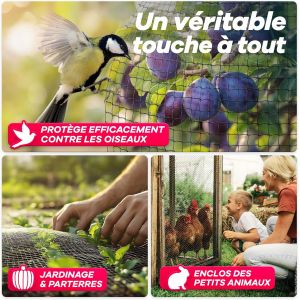 GEROBUG Filet Bassin 5x2 M - Protection Efficace avec Filet Anti Oiseaux Petite Maille R&eacute;sistant aux UV et Intemp&eacute;ries - Filet Protection Oiseaux, Filet Bassin Poisson Exterieur - Neuf
