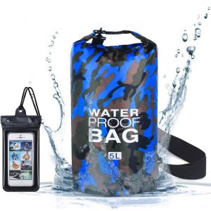 Kalanka-Sac Étanche, Sac À Dos Étanche, Ip66 Sac Étanche À Sangles, Pour Kayak Bateau Canoeing Camping Piscine Rafting Voile Pêche (Incluse Sac Étanche Pour Téléphone Portable) - Neuf