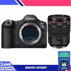 Boitier Canon EOS R5 Mark II + RF 24-105mm f/4 L IS USM + Ebook 'Devenez Un Super Photographe - Neuf