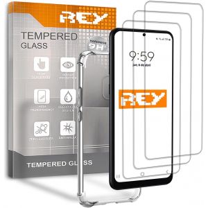 JGD-[Lot de 3] Verre Tremp&eacute; et Coque Anti-Shock pour XIAOMI POCOPHONE F1, Verre tremp&eacute; et Silicone TPU Haute r&eacute;sistance - Neuf