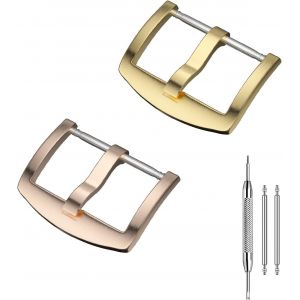 Eryi-Boucle Ardillon En Acier Inoxydable Remplacer Brossez Forme Incurvée Solide - 16mm, 18mm, 20mm, 22mm, 24mm, 26mm Bande De Montre - Neuf