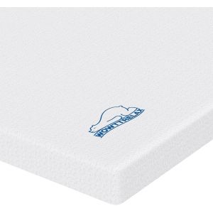 lbgwp60-Surmatelas Double Couche En Mousse À Mémoire De Forme De 5,1 Cm, Pour Petit Lit Double Avec Housse Tricotée Anti-Acariens Et Respirante, Rafraîchissant Pour Les Maux De Dos (120 X 190 X 5 - Neuf