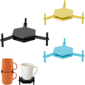 Chenquansarl-Empileur De Tasse À Café, 3 Pièces Organisateur De Tasses À Café Organisateur De Mug Tasse Empilable Tasses À Thé Et Tasses À Café Dans L'armoire De Cuisine, Gain De Place - Neuf