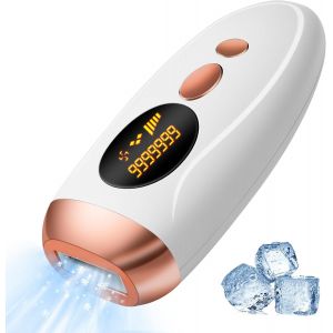 &Eacute;pilateur Lumi&egrave;re Puls&eacute;e Ipl Avec Fonction Refroidissante, 999,999 Flashes, 5 Niveaux D'&eacute;nergie, &Eacute;pilation Laser Pour Femme/Homme, &Eacute;pilateur Electrique Pour Visage, Corps, Bikini, Aisselles - Neuf
