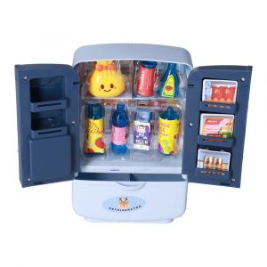 (bleu))Apparei l De Cuisine De Jeu Pour Enfants Avec R&eacute;frig&eacute;rateur Et Nourriture - Neuf