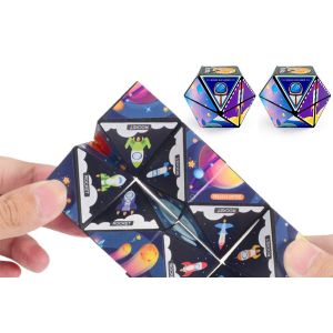 Lot de 4 cubes infinis anti-stress pour soulager le stress et am&eacute;liorer la concentration, id&eacute;al pour l'autisme et le TDAH. - Neuf