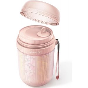 KALANKA-Pilulier semainier 7 jours grande capacit&eacute; &iquest; Bo&icirc;te &agrave; pilules XL avec grands compartiments &iquest; rangement mensuel pour m&eacute;dicaments, vitamines, compl&eacute;ments &iquest; design portable et ouverture facile - Neuf