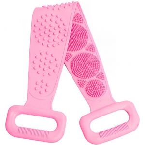 1 Pcs Brosse De Bain Double Face En Silicone Pour Le Coprs Double Poignées Extensible Exfolient Nettoen Profondeur Massage Douche Lavage Dos - Neuf