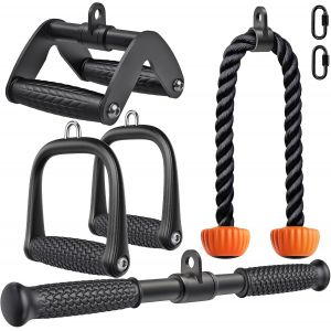 Ensemble D'accessoires Pour Machine À Câble - Accessoires Pour Machine À Câble - Accessoires Pour La Maison, La Gym, L'entraînement De Poids, Les Triceps[Ela710351] - Neuf