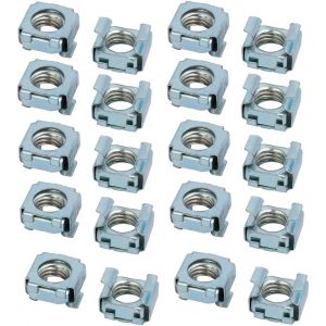 20pcs M10 Écrou À Cage D'acier Au Carbone En Captivité Argent - Neuf