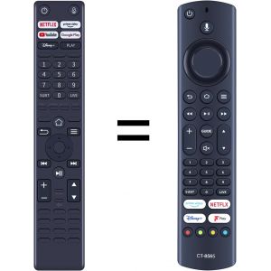 LETNERNY-Télécommande Infrarouge De Rechange Pour Toshiba Ct-8565 Uf3D Compatible Avec Ferguson Tv F4320Afr F3220Fr Et Jvc Rm-C3255 Rc39178 T-32 230 Lt-40 330 Lt-43 330 (Sans Fonction Vocale) - Neuf